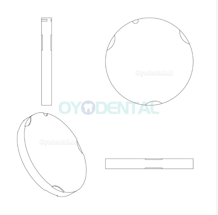 95 mm ST/HT Tandtechnisch laboratorium zirkoniablok compatibel met Zirkon Zahn-systeemsysteem